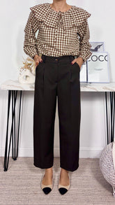 Pantalón Pinzas Marrón